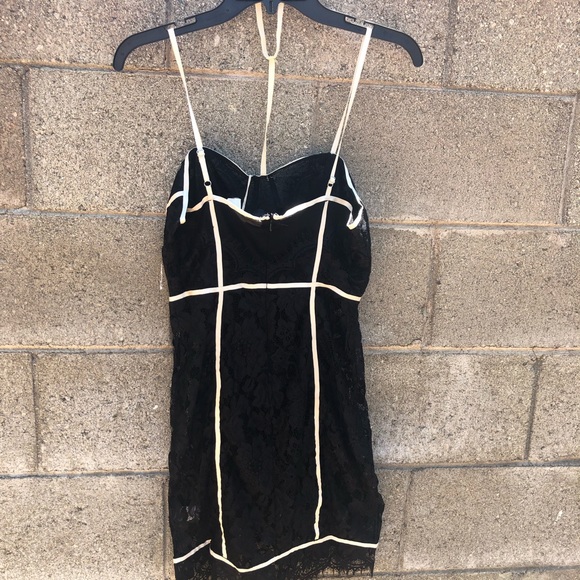 NWT LATISTE Sexy Black Lace Slip+ Undies Dress SZS - Picture 4 of 15